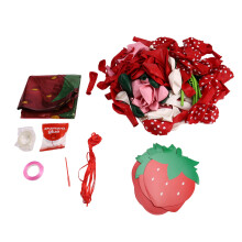 Strawberry Balloon Arch, 157 PCS Strawberry Balloon with Red Green Latex Balloons and Strawberry Foil Balloons