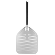 12 Zoll Große Pizzaschaufel, Perforierte Schaufel, Paddel, Metallgriff für Ofen, Drehschaufel, Küchenwerkzeuge, Antihaftbeschichtetes Backen