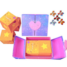 Juego de Caja de Regalo Sorpresa de Moda Bolsa de Regalo Personalizada Regalo de Cumpleaños Regalo de San Valentín Sobre Rojo Que Rebota F