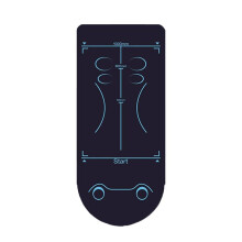 Yoga Wheel Roller Non Slip Mat for Pilates and Bodybuilding Anti Slip Abdominal Knee Mat Roller Mat 150x60CM
