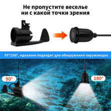 Erchang Cámara de Pesca Submarina F431b de 4,3 Pulgadas con Luz LED Infrarroja de 15 M para Pesca en Invierno en Lagos y Hielo, Enchufe de la UE