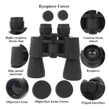 Potente Telescopio 20X50 Binocolo Professionale per Visione Notturna Binocolo Impermeabile per il Birdwatching Caccia Viaggi