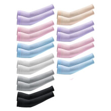 10 Pairs Cooling Arm Sleeves UV Protection Warmers Sleeves for Men&Women,For Running, Cycling, Hiking, ,Random Color