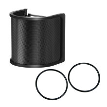 Mikrofonfilter, MikrofonskäRm med MetallnäT och Skumfilter, LjudskyddsmikrofontillbehöR
