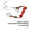 Double  Dive  Rafting Hook Stainless Steel  Hook Spiral Coil Spring Cord Dive Safety Accessory - Orange 2