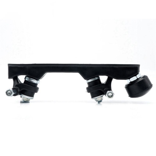 Roller Skate Base Four-Wheel Two-Row Roller Skate Bracket Skateboard Base Bottom Plate Black 2