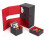 Multifunction Case Container Card Box Card Protector Card Deck Boxes Holds 200+ Card Carrying Organiser Case,Black & Red 8