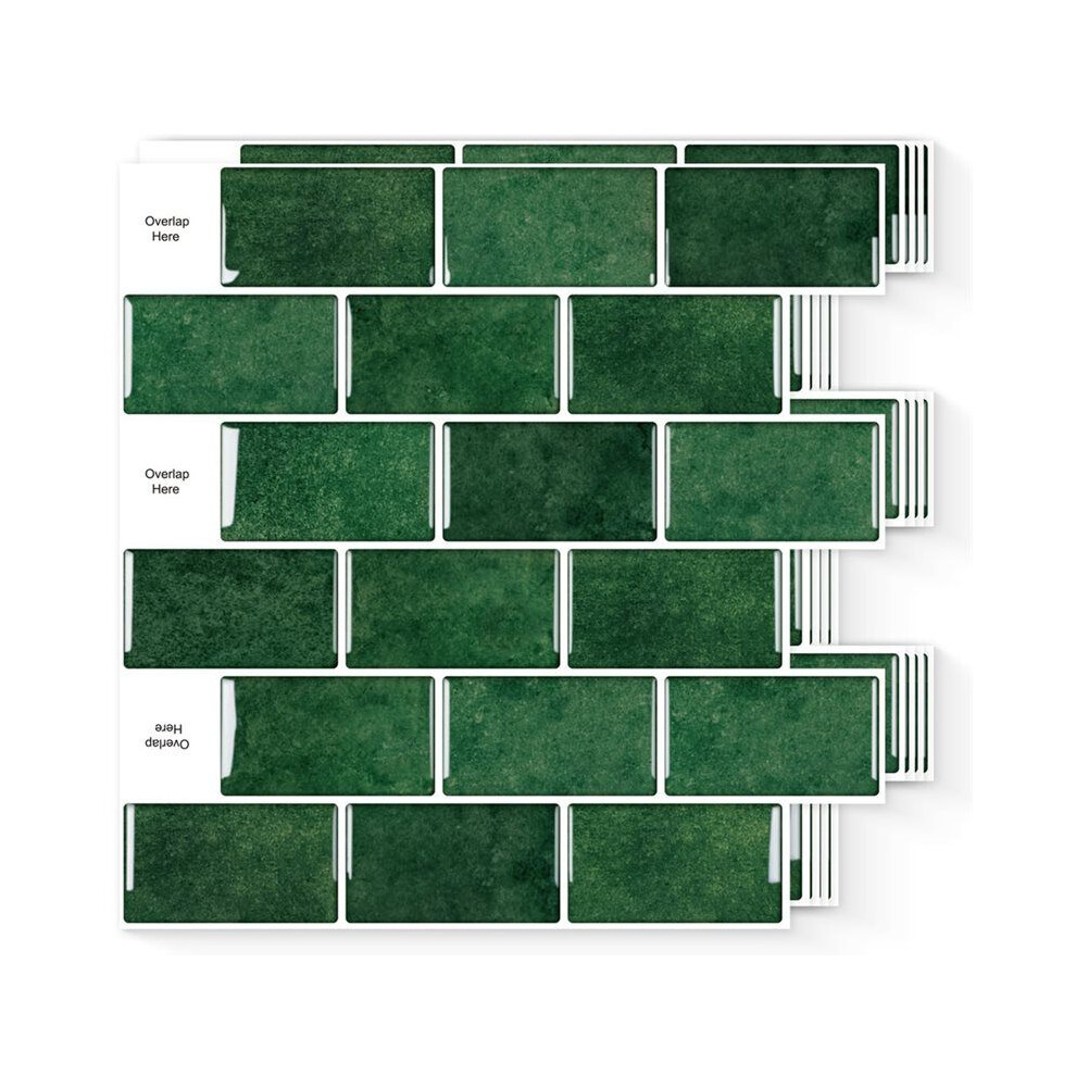 10 Sheets Peel And Stick Backsplash, Peel And Stick Tiles, Subway Wall Tiles Backsplash For Kitchen And Bathroom 6031002533764