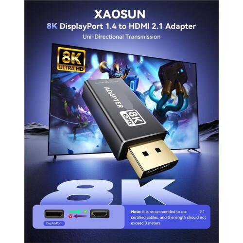 Naar -Compatibele Adapter, Unidirectionele DP Naar -Compatibele Adapter 1