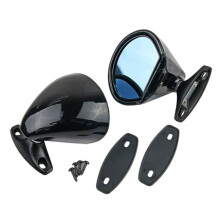 Specchietto Retrovisore Universale per Auto da Corsa, Classico, Retrò, Vintage, Stile NUOVO, per Porta, Laterale, Specchietto Retrovisore, Nero
