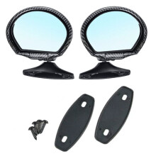 Car Racing Mirror Universal Classic Retro Vintage NEW Style Rearview Mirror Door Side Wing View Mirror Carbon Fiber