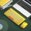 2.4G Wireless Keyboard Mouse Set Gaming Colorful Round Keycap Keyboard Multimedia Keys for Windows / 8