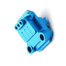 Couvercle de Transmission de Mise à Niveau de Voiture RC pour TA01 TA02 DF0l Top Force Manta Ray RC Car Upgrade Accessories Bleu