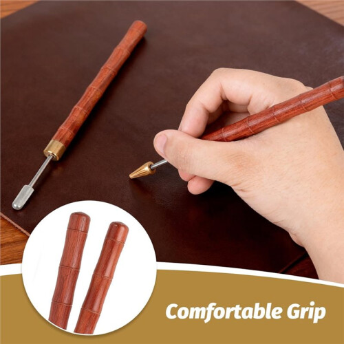 Leather  Dye Pen, Leather  Roller Pen Applicator, Compatible with Dyeing DIY Working,Leather  Printing Tool 1