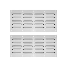 2pcs Stainless Steel Ventilation Panel for Barbecue Accessories Stainless Steel Ventilation Cover Barbecue Vents