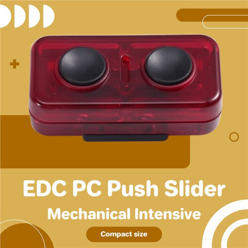 Outil de Décompression EDC PC Push Slider Mécanique Intensif, Rouge 1
