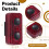 EDC PC Push Slider Mechanical Intensive EDC Decompression Toys Tools Red 7