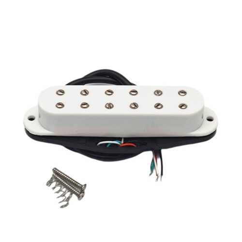 Single Pickup  12 Point Pickup Small Double Track Pickup Four-Core Wire Pickup White