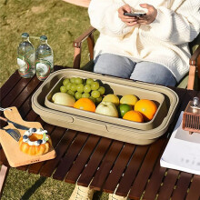 Opvouwbare Opbergmandset, Wilderness Picknickmand, Compacte Kampeerbox voor Picknicks in de Buitenlucht A