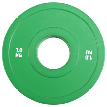 Placas de Ginástica Micro-Tipo Placas de Peso de Haltere Placas de Peso Fracionadas de Borracha Abertura Adicional 50,4 mm 1,0 Kg