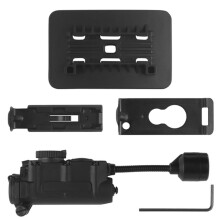 Lâmpada de Capacete Luz Estroboscópica Tática IR -IFF Luz de Caça/Pesca Lanterna LED Auxiliar LT-11 Preto