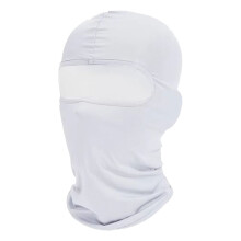 Full Face Cover Anti-UV Breathable Neck Full Mask Cycling Warmer Windproof White