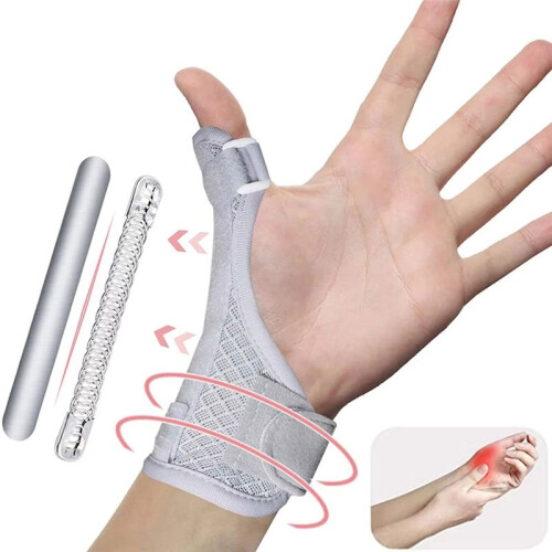 Thumb & Wrist Stabilizer Splint Brace for Trigger Thumb, Arthritis, Sprains - Adjustable, Fits Left or Right Hand 1