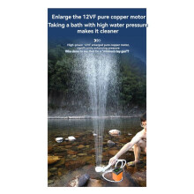 Outdoor Camping Shower Portable Electric Shower Pump IPX7 Waterproof for Hiking Travel Watering with Temperature