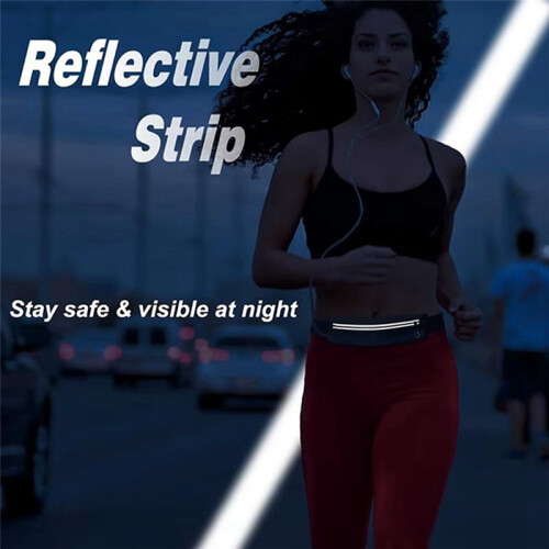 Hardloopriem Heuptasje, Slanke Hardloopheuptas, Reflecterende Hardloopuitrusting Accessoires voor Oefeningen  Joggen 2