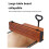 Mesa Dobrável de  Capacidade, Mesa de Ação Única, Mesa de Acampamento Ao Ar Livre, Cor de Madeira, 5 Polegadas 4