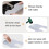 1 Collare per Taglio Capelli In Silicone Impermeabile con Strisce per Parrucchiere 6