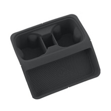 For 110/90 Central Control Wireless Water Cup Holder Non-Slip Pad 22-24 Storage Pad Black
