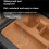 For   110/90 Central Control Wireless Water Cup Holder Non-Slip Pad 22-24 Storage Pad Brown 7