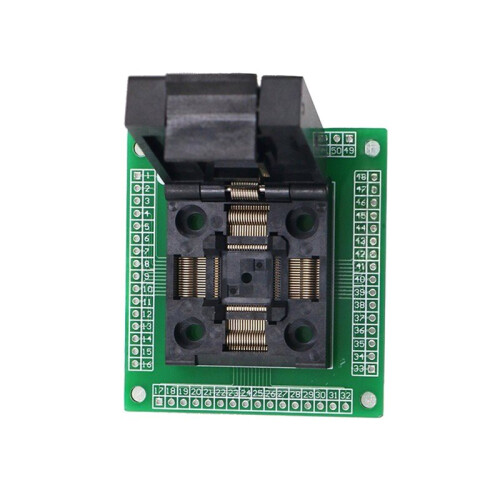 1Pcs QFP64/LQFP64/TQFP64 to Dip64 Ic Test Socket Programmer Adapter/Converter for Stm32 Atmega Chip 2