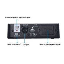 Da-10 Active DIBOX Impedance Transformer Audio Isolator DI Box Device Portable Music DI Active