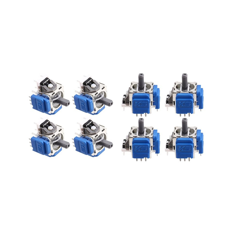 8Pcs For Ps5 Controller 3D Analog Thumbstick K- Tmr Joystick No-Drift Gamepad Replacement Accessories Silver 6031306926538