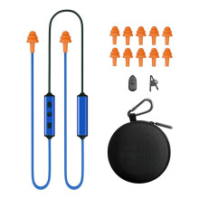 Earplug Headphones, Neckband Wireless Earbuds with Replacement Ear Tips,Noise Cancelling Ear Plug Headphones