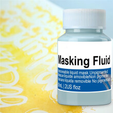 Flüssiglatex-Maskierflüssigkeit zum Einfachen Abziehen, Zeichengummi für Tusche, Gouache, Malerei und Illustration, Kunst- und Bastelbedarf, 60 Ml