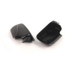 Rear View Mirror Cover Side Wing Mirror Cap for 3 Series E46 E39 4Dr 1998-2005 51168238376 51168238375 Gloss Black