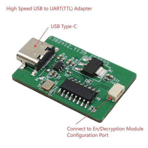 2 in 1 FPV Video Scrambler Analog Video Encryption and Decryption Board with USB to UART Module 2