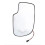Lente de Espelho Retrovisor com Aquecimento para  Silverado e para  Escalade 2003-2007 (Lado Direito) 4