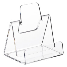 Acrylic Brochure Holder 5x6 Inch, Clear Display Stand for Flyers, Pamphlets, Menus, Leaflets, 1 Pack, A5