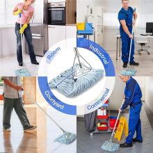 Commercial Mop Handle Heavy Duty,Industrial Metal Mop Stick Replacement for Home, Garage, Office, Workshop,Warehouse