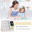 5-in-1 Visual Timer, ADHD Tool for Kids Adults, Visual Schedule for Kids with Autism, 12/24 Task Timer White 4