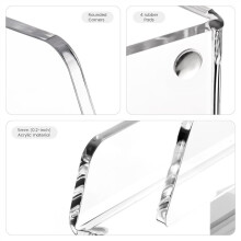 Acrylic Brochure Holder 5x6 Inch, Clear Display Stand for Flyers, Pamphlets, Menus, Leaflets, 1 Pack, A5