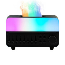 White Noise Machine Air Aroma Diffuser Humidifier 7 Colors Flame Lamp  Speaker for Sleep Home Office Desktop A