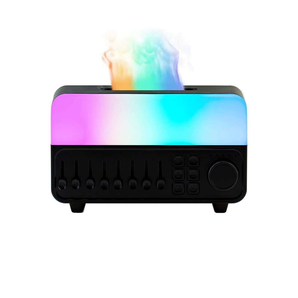 Noise Machine Air Aroma Diffuser Humidifier 7 Colors Flame Lamp Speaker For Sleep Home Office Desktop A White 6031871860626