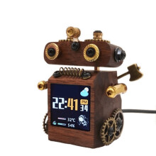 Intelligente WLAN-Tischuhr mit Farbdisplay, Gezeitenanzeige, SD2-Erinnerungsfunktion, Geburtstagsgeschenk