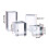 4Pcs Clear Acrylic  Display Risers Stands, Square Polished Acrylic Photo Props, Transparent Solid Display Blocks 8