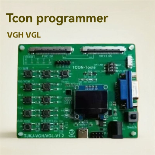 Tcon Vgh Vgl LVDS Vcom Voltage Regulation Programmer Logic Board Tool for LED TV Screen Maintenance and Debugging 1